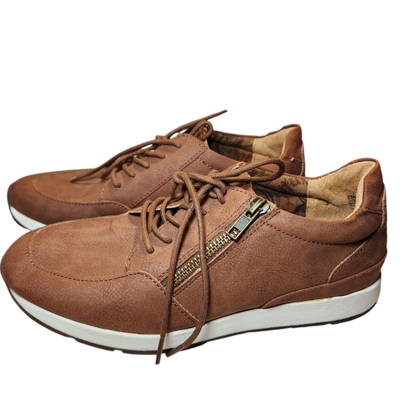 B.O.C Womens Khloe Rust Faux Nubuck Suede Leather, Velvet Lined Sneaker Size 8M - Picture 9 of 13